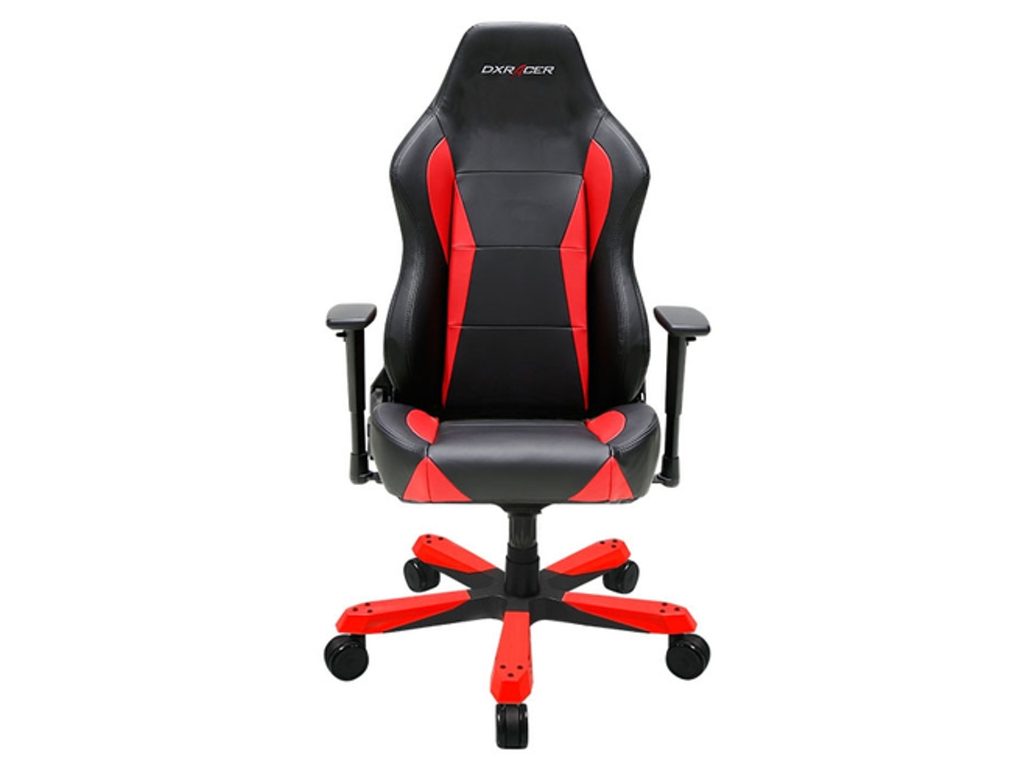 Silla Gaming DXRACER OH/WY0/NR (Hasta 99.79 kg - Elevador a Gas Clase 4 - Negro y Rojo)