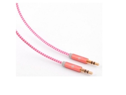 Cable BLUESTORK Trendy (Jack 3.5 mm - Jack 3.5 mm - 1.2 m - Rosa)