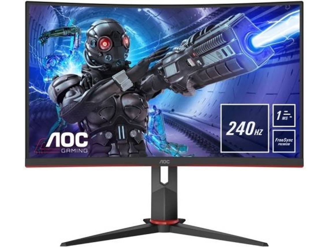 Monitor Curvo Gaming AOC C32G2ZE/BK (31.5'' - 0.5 ms - 240 Hz