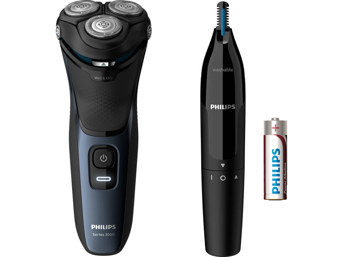 Máquina de Barbear PHILIPS S3134/57 (Autonomía 60 min - Pilas)