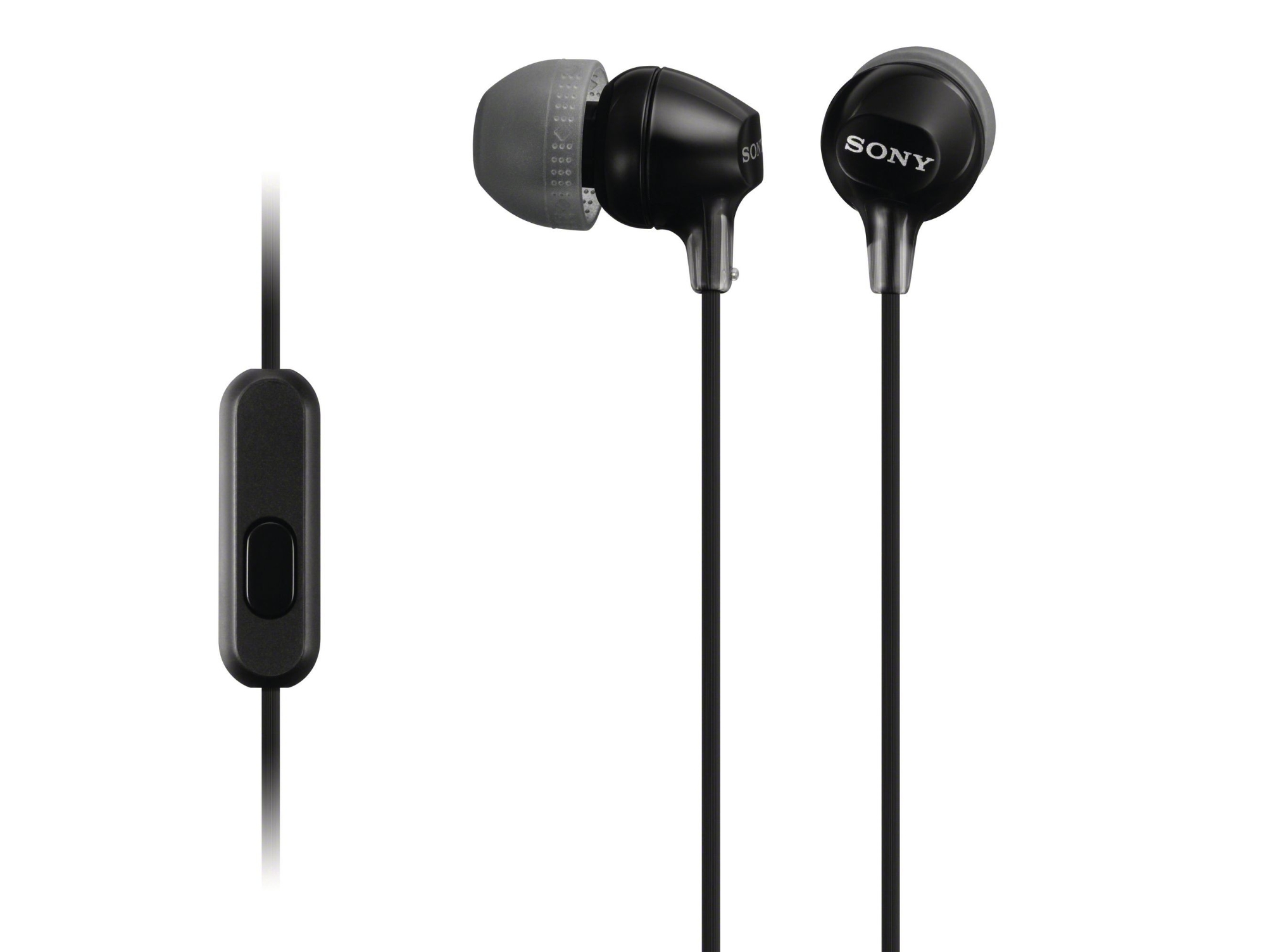 Auriculares con Cable SONY Mdr-Ex15Ap (In Ear - Micrófono - Negro)