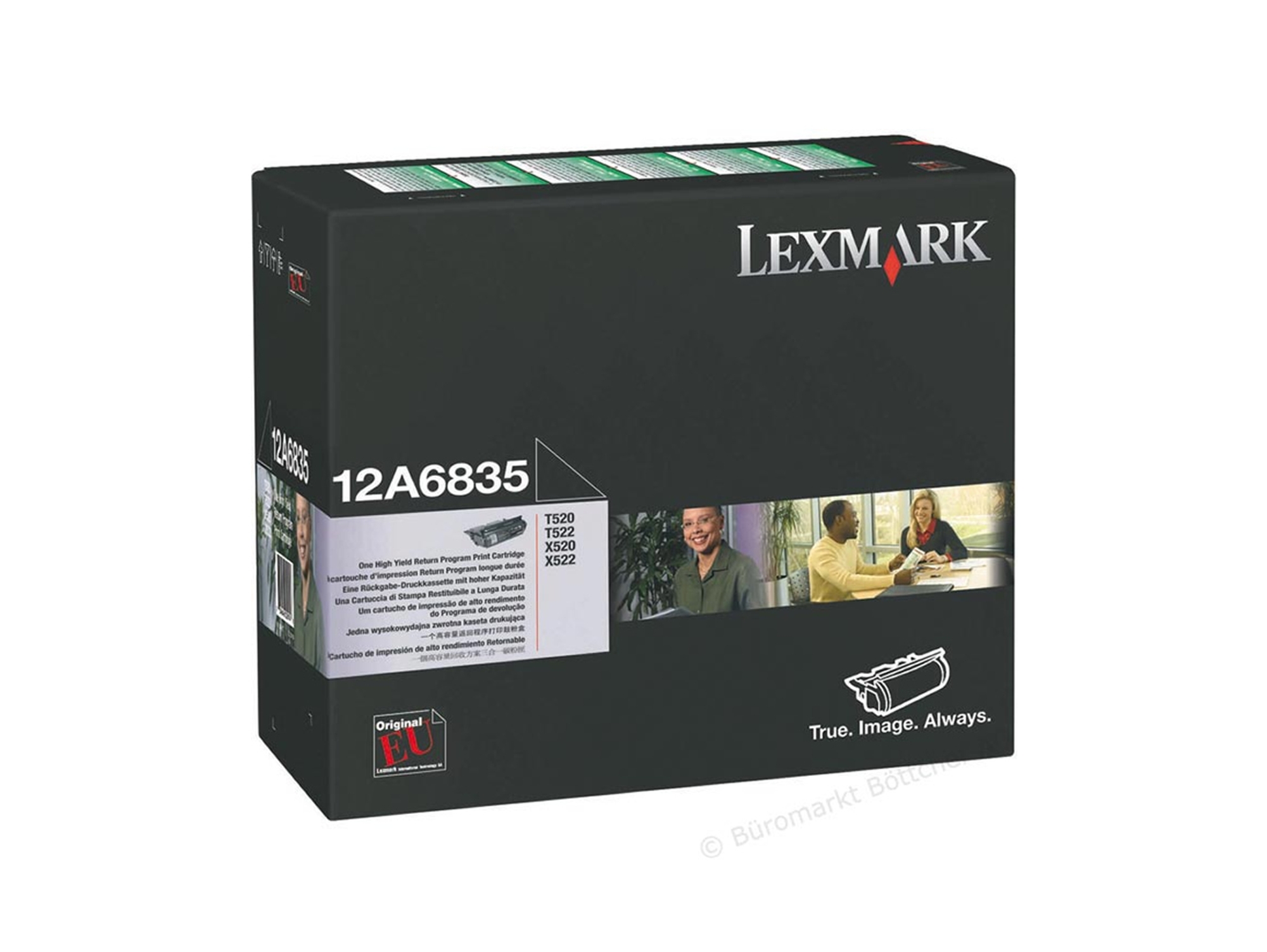 Tóner LEXMARK 12A6835 Negro