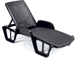 Tumbona Piscina IPAE PROGARDEN Antracita (71x192x100cm)
