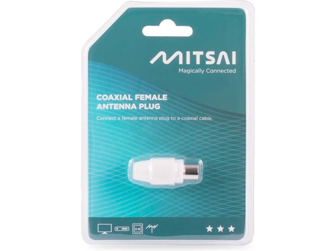 Conector de Antena MITSAI Coaxial Hembra — Conector antena