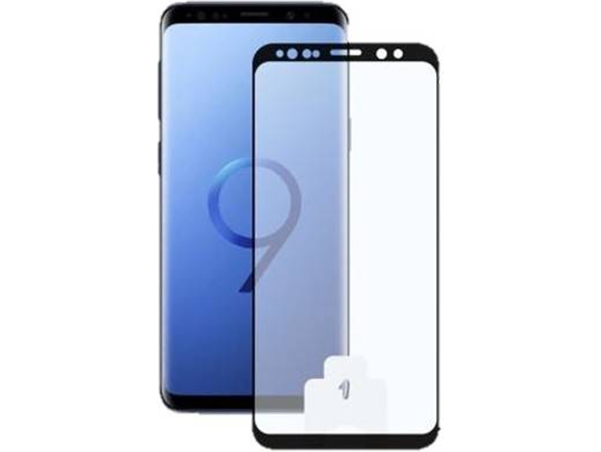 Protector de Cristal Templado Samsung Galaxy S9ÃKSIX 2.5 D ÃNegro