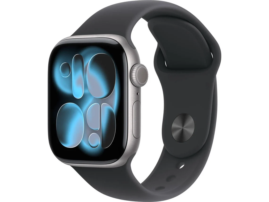  APPLE Watch Series 11 GPS + Cellular 42 mm Gris Espacial Aluminio con Correa Deportiva Negro (Tamaño M/L)