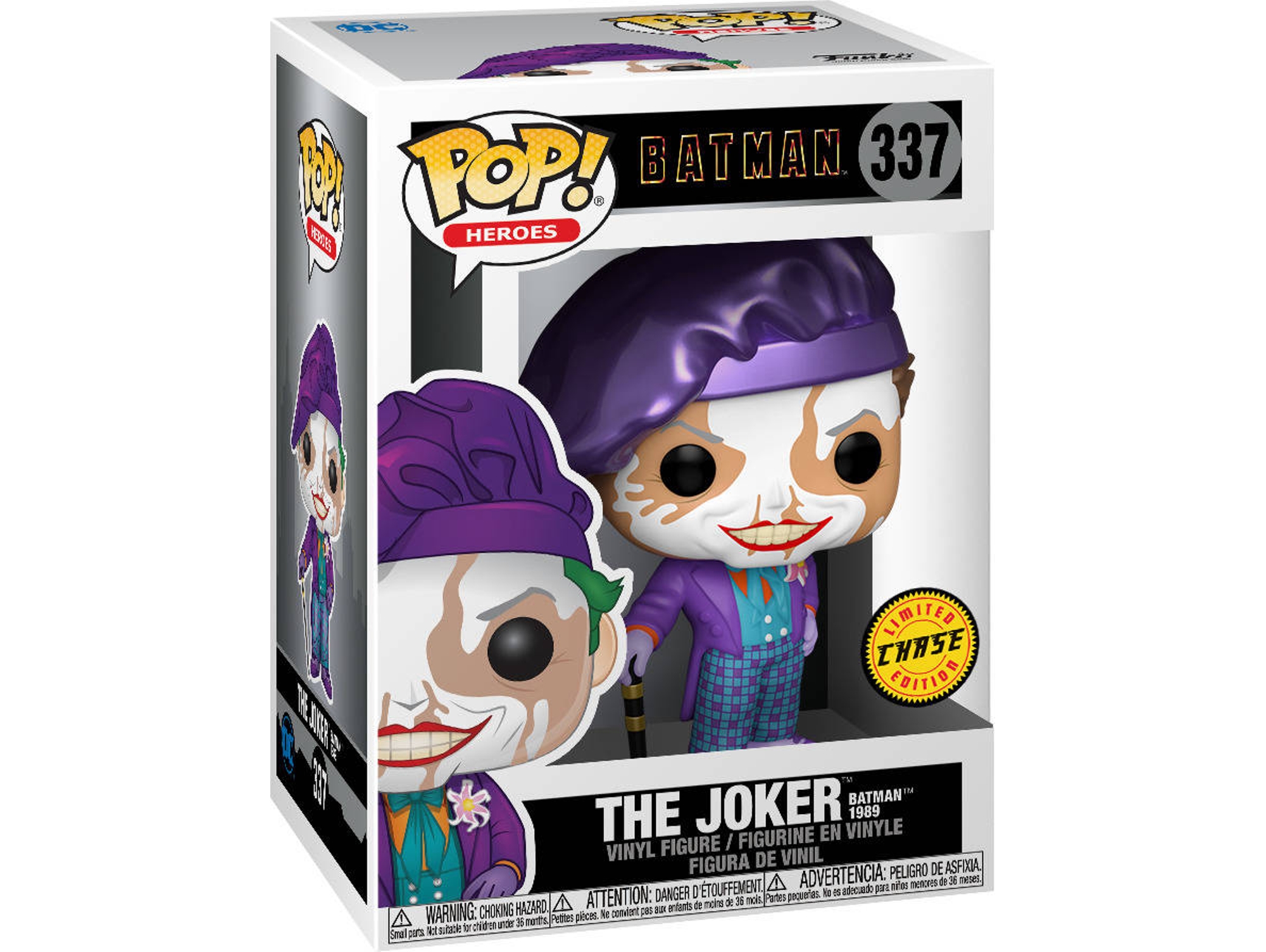 Figura Funko POP Heroes:Batman 1989-Joker W/Hat W/Cha