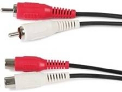 Cable Audio FONESTAR AA-204-3 (3m - 2 RCA - Macho-Hembra)