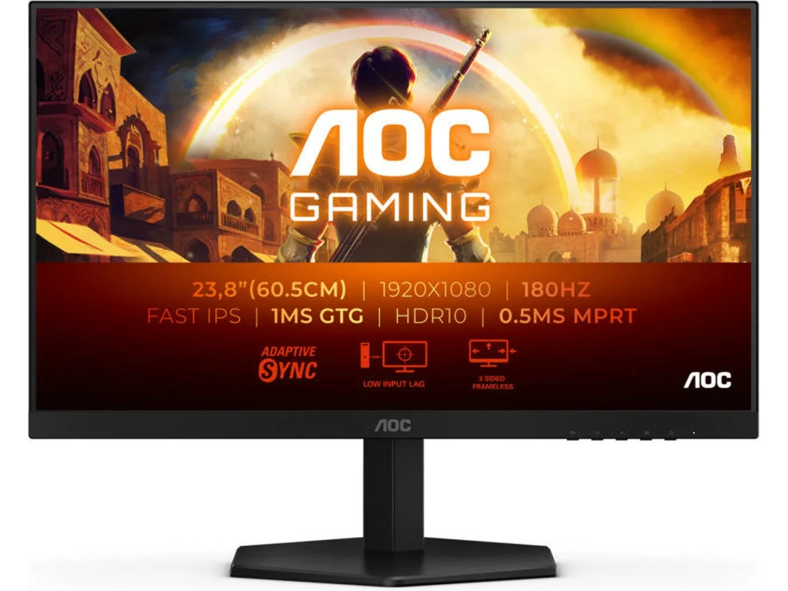 Monitor AOC 24G42E (23.8'' - Full HD - Fast IPS - 0.5 ms - 180 Hz
