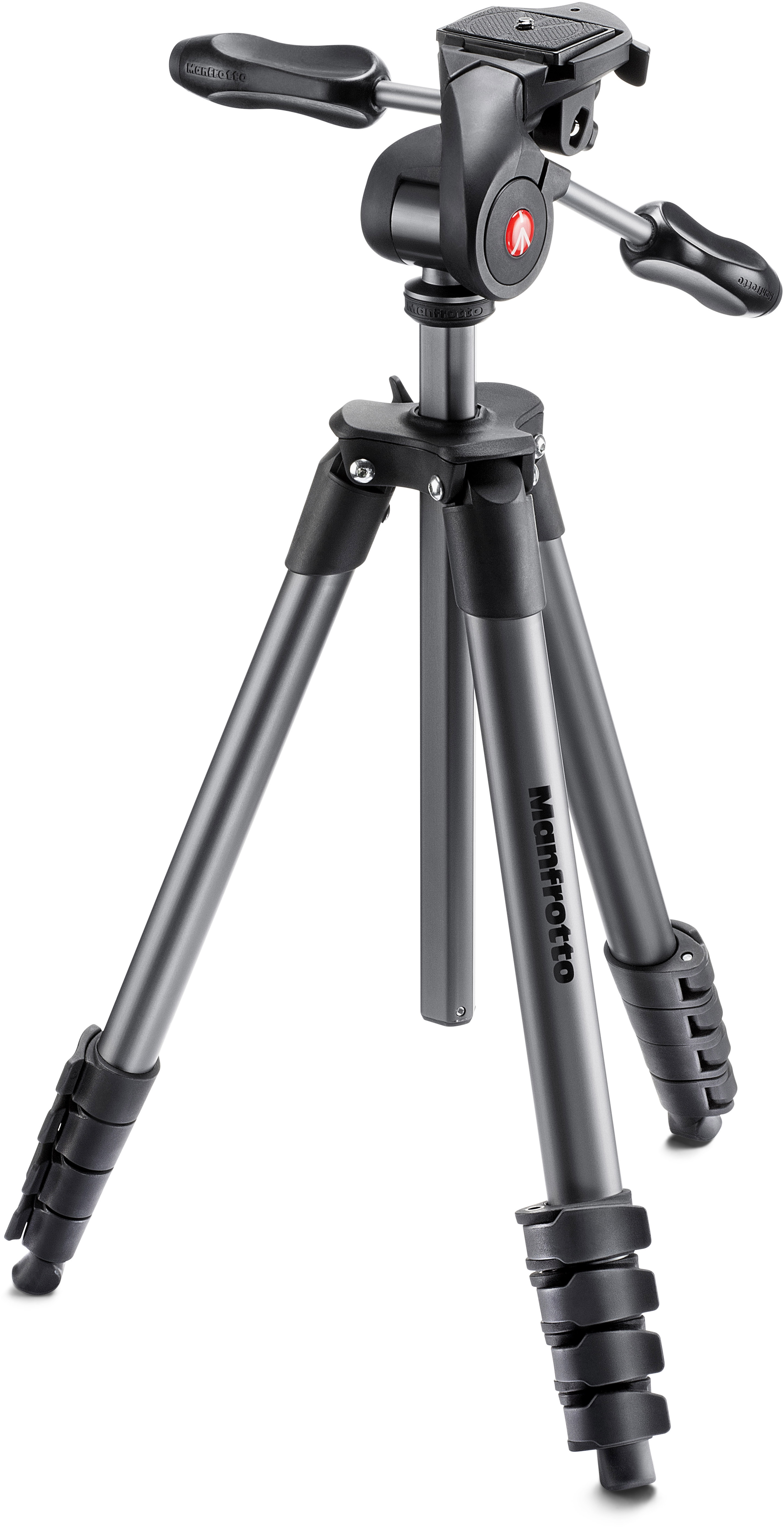 Trípode MANFROTTO Compact Advanced (3D Pan & Tilt - Altura Máxima: 165 cm - Aluminio)