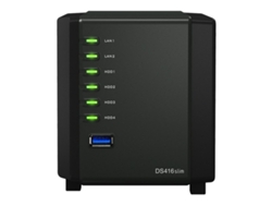 NAS SYNOLOGY STATION DS416SLIM 4 Bah (4 BahÃ­as - 0 TB)