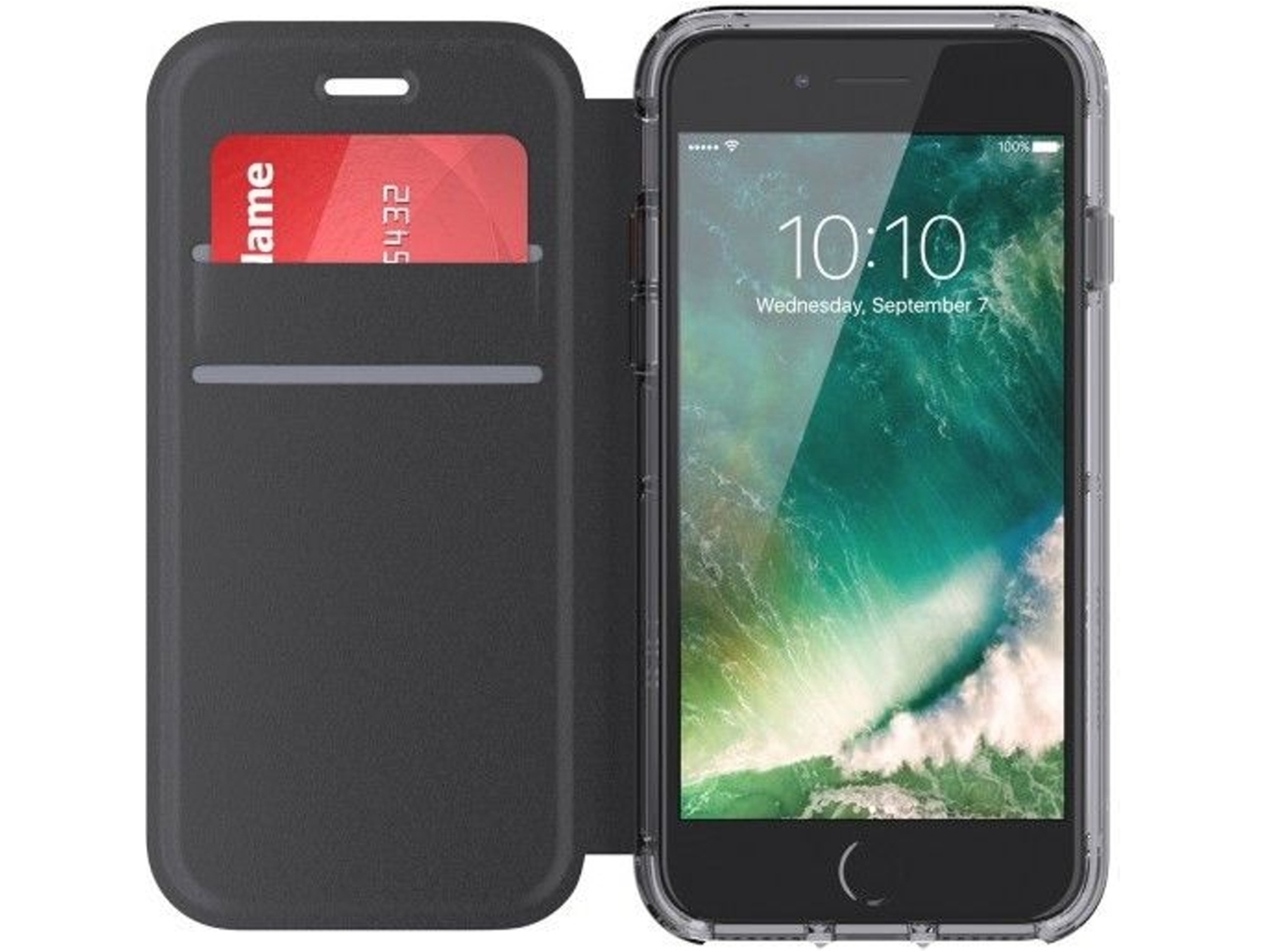 Funda iPhone 6, 6s, 7, 8 GRIFFIN Survivor Clear Negro
