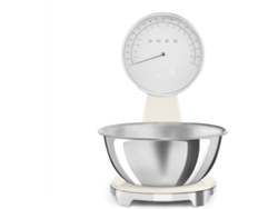 Balanza de Cocina SMEG Analógica y Digital KSF01CRWW (Capacidad 5Kg - Precisión 1g - Crema)