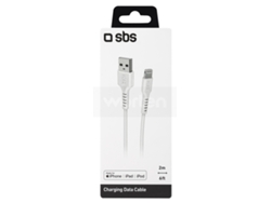 Cable SBS TECABLEUSBIP5289W (USB - Lightning - 2 m - Blanco)