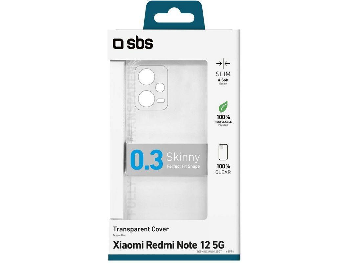 Funda SBS para Redmi Note 12 5G (Transparente)