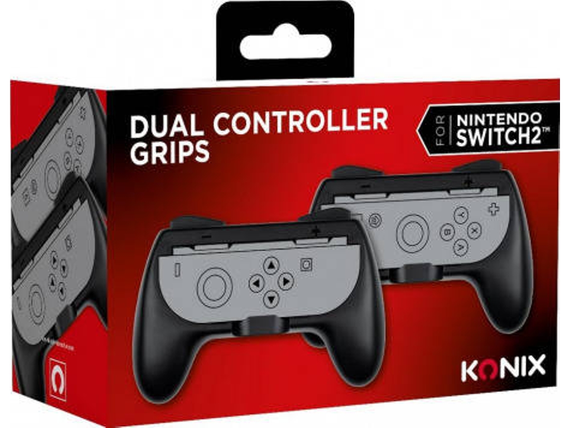 Grip de Mando Joy-Con KONIX Nintendo Switch 2 (Dual - Negro)
