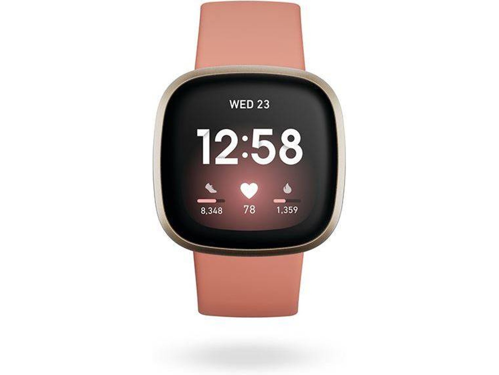 Reloj deportivo FITBIT Versa 3 (Bluetooth - Hasta 6 días de autonomía - Pantalla táctil - Rosa)