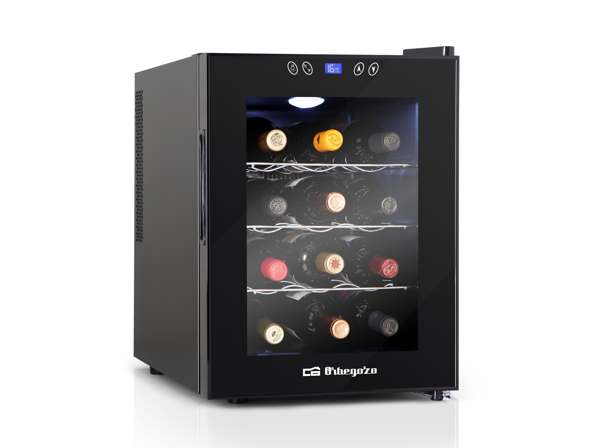 Vinoteca ORBEGOZO VT-1220 (12 Botellas - Negro)