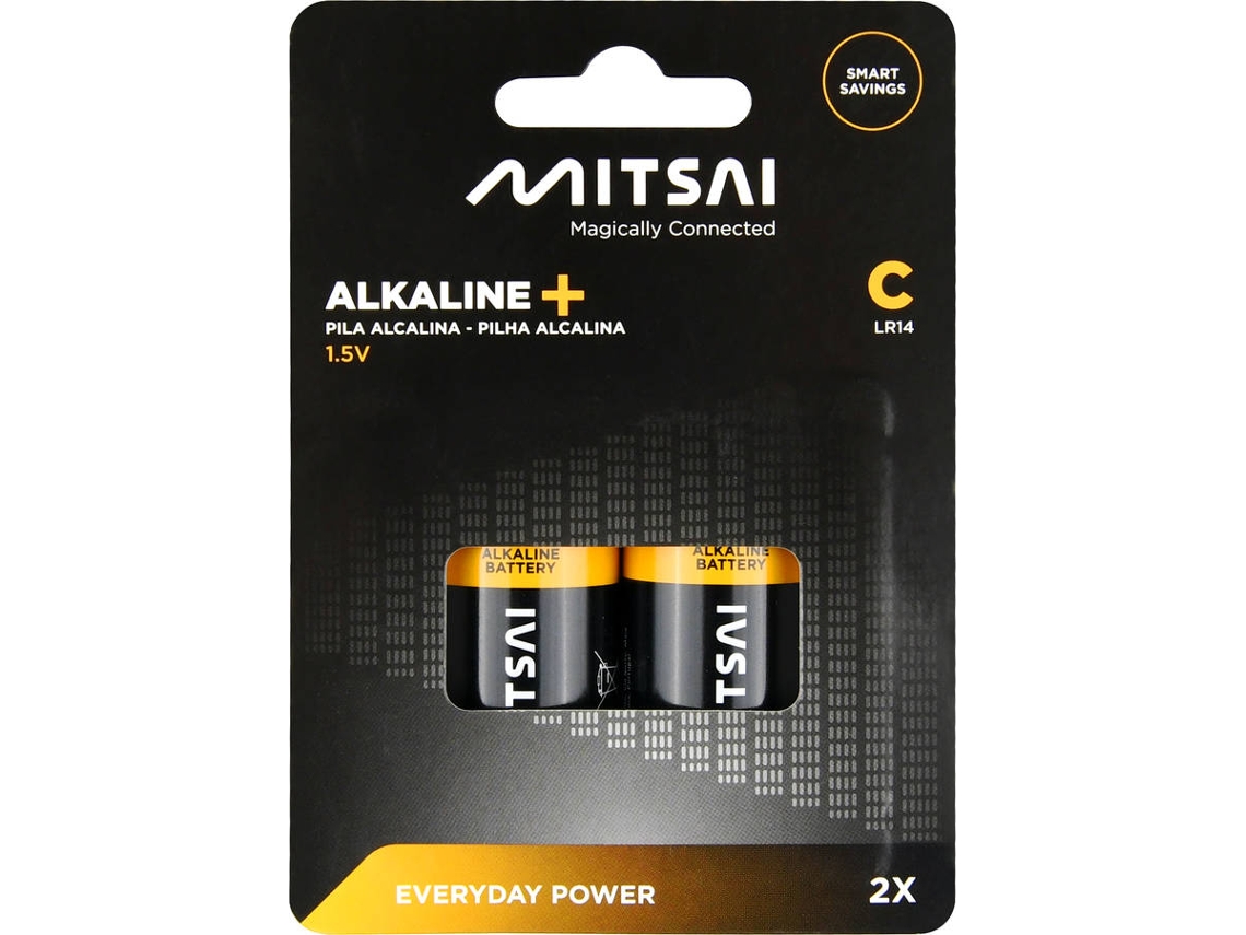 Pilas Alcalinas MITSAI C (2 Unidades)