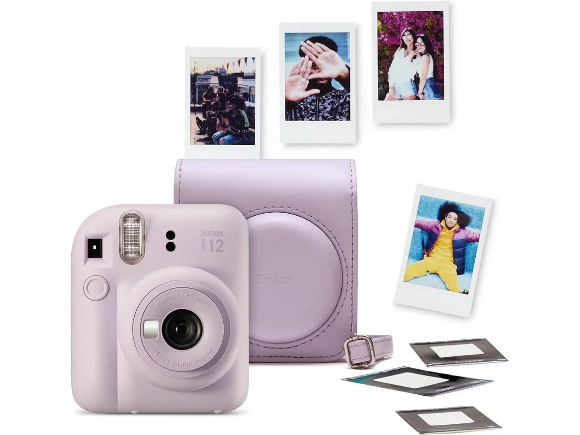 Kit de cámara instantánea FUJIFILM Instax Mini 12 (Lila)