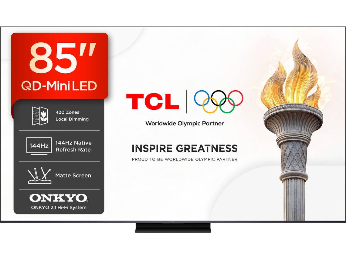 TV TCL 85C6K PRO (QD MINILED - 85'' - 216 cm - 4K Ultra HD - Smart TV)