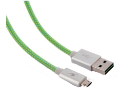 Cable BLUESTORK Trendy (USB - MicroUSB - 1.2 m - Verde)
