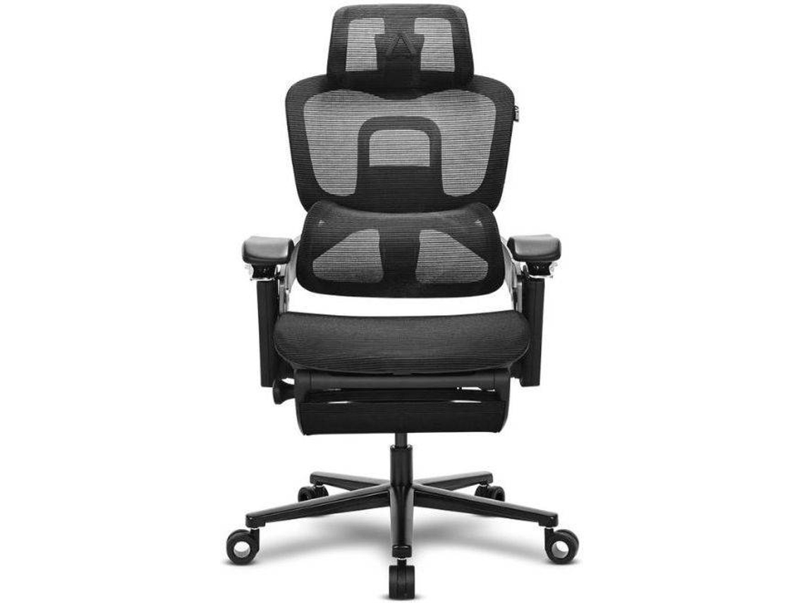 Silla Gaming ALPHA GAMER Tide (Hasta 130 kg - Elevador de Gas Clase 4 - Negro)