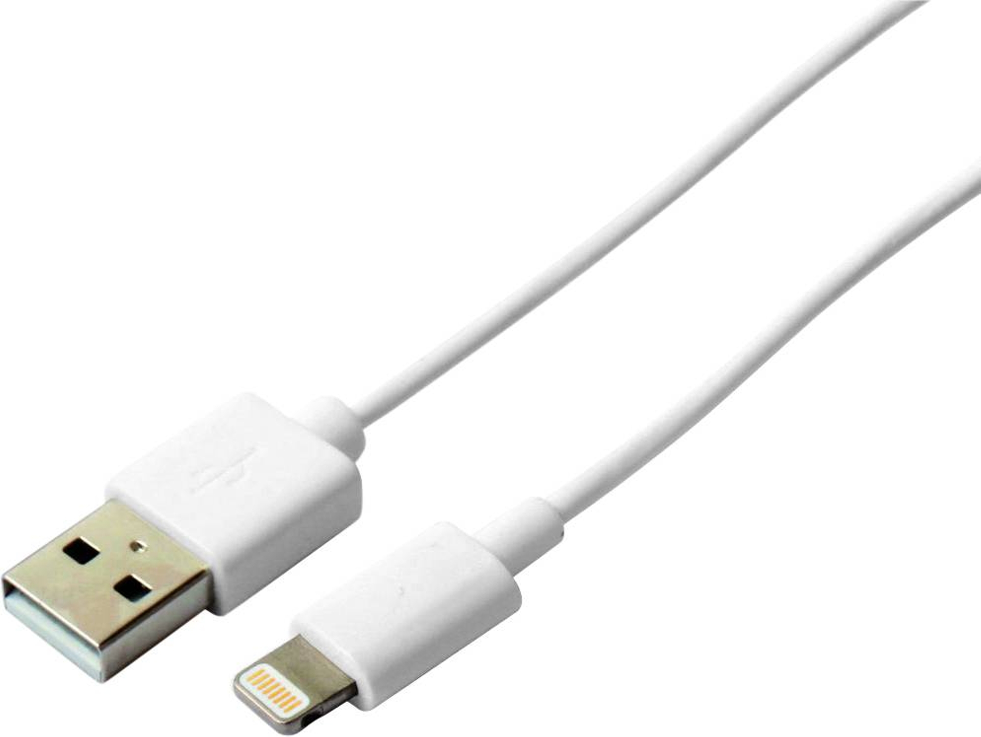 Cable KSIX B0914CU01W (USB - Lightning - 1 m - Blanco)