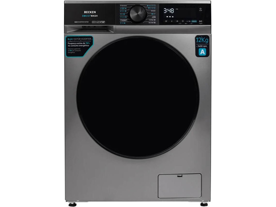 Lavadora BECKEN BOOSTWASH BWM8816IX  (12 kg - 1400 rpm - Inox)