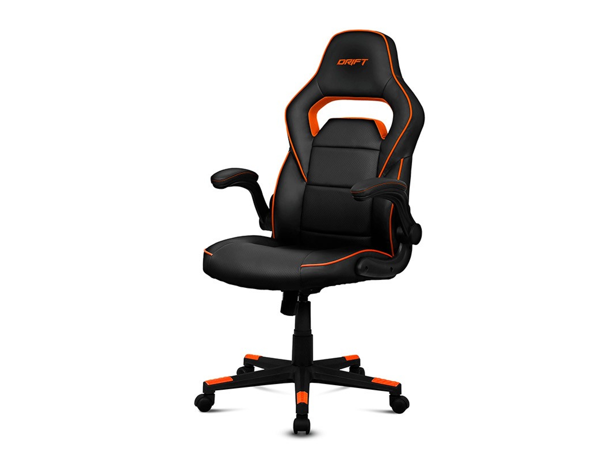 Silla Gaming DRIFT Drift DR75 (Elevador a Gas Clase 4 - Negro y Naranja)