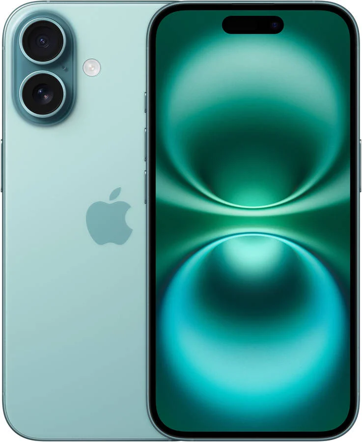 iPhone 16 APPLE (6.1'' - 256 GB - Verde Azulado)