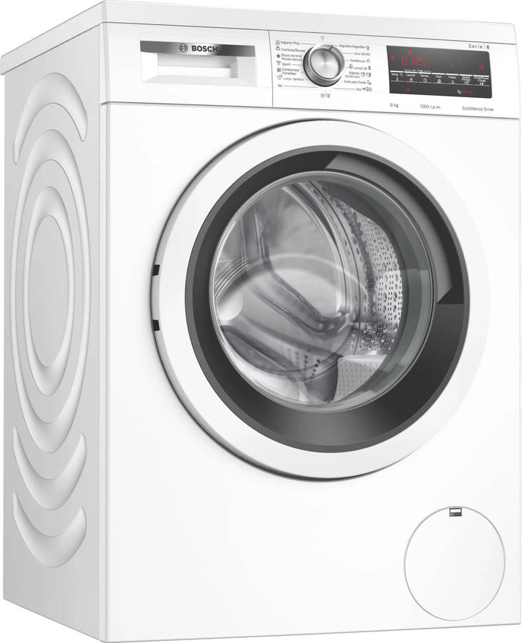 Lavadora BOSCH WUU24T61ES (9 kg - 1200 rpm - Blanco)