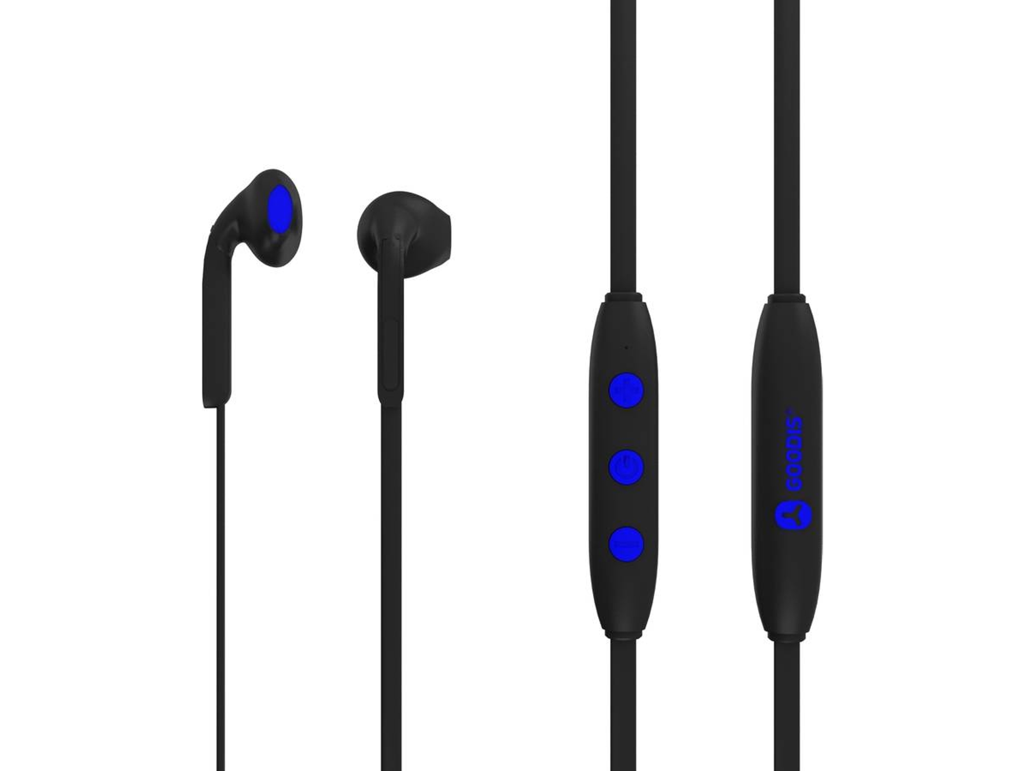 Auriculares Bluetooth GOODIS Earbud (In Ear - Micrófono - Negro)