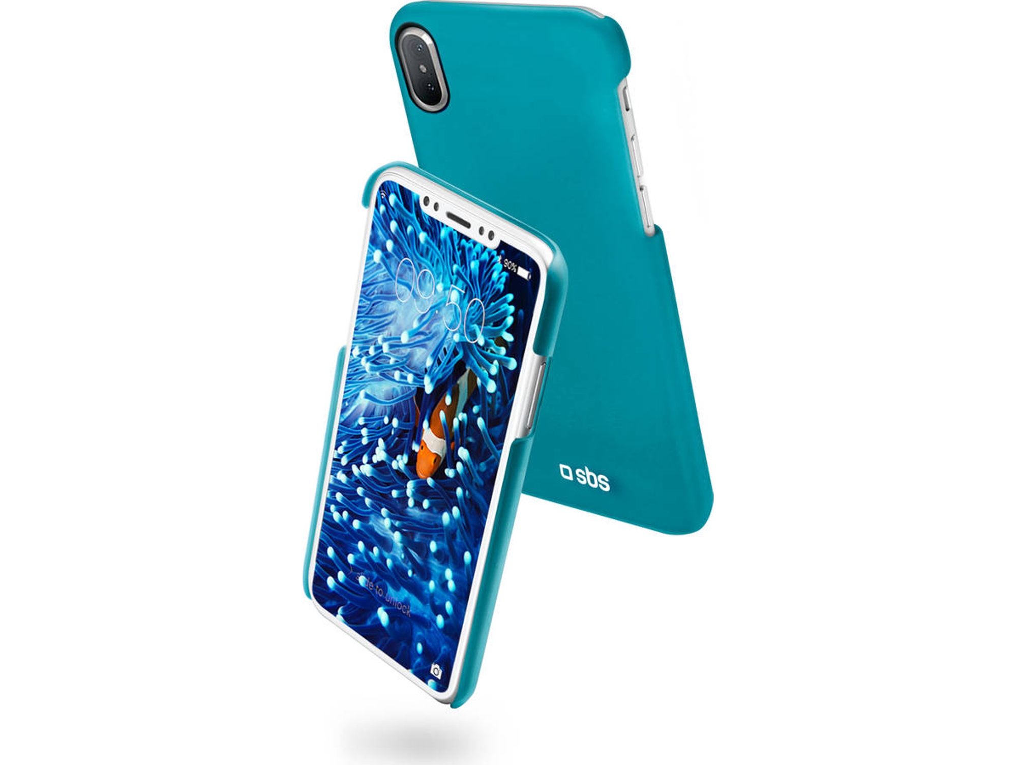 Carcasa iPhone X, Xs SBS ColorFeel Azul