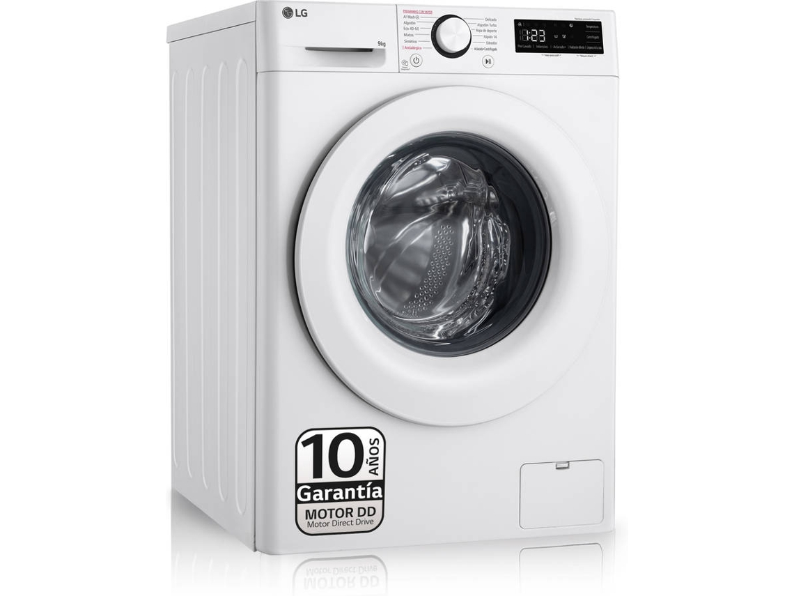 Lavadora LG F4WR5009A3W (9 kg - 1400 rpm - Blanco)