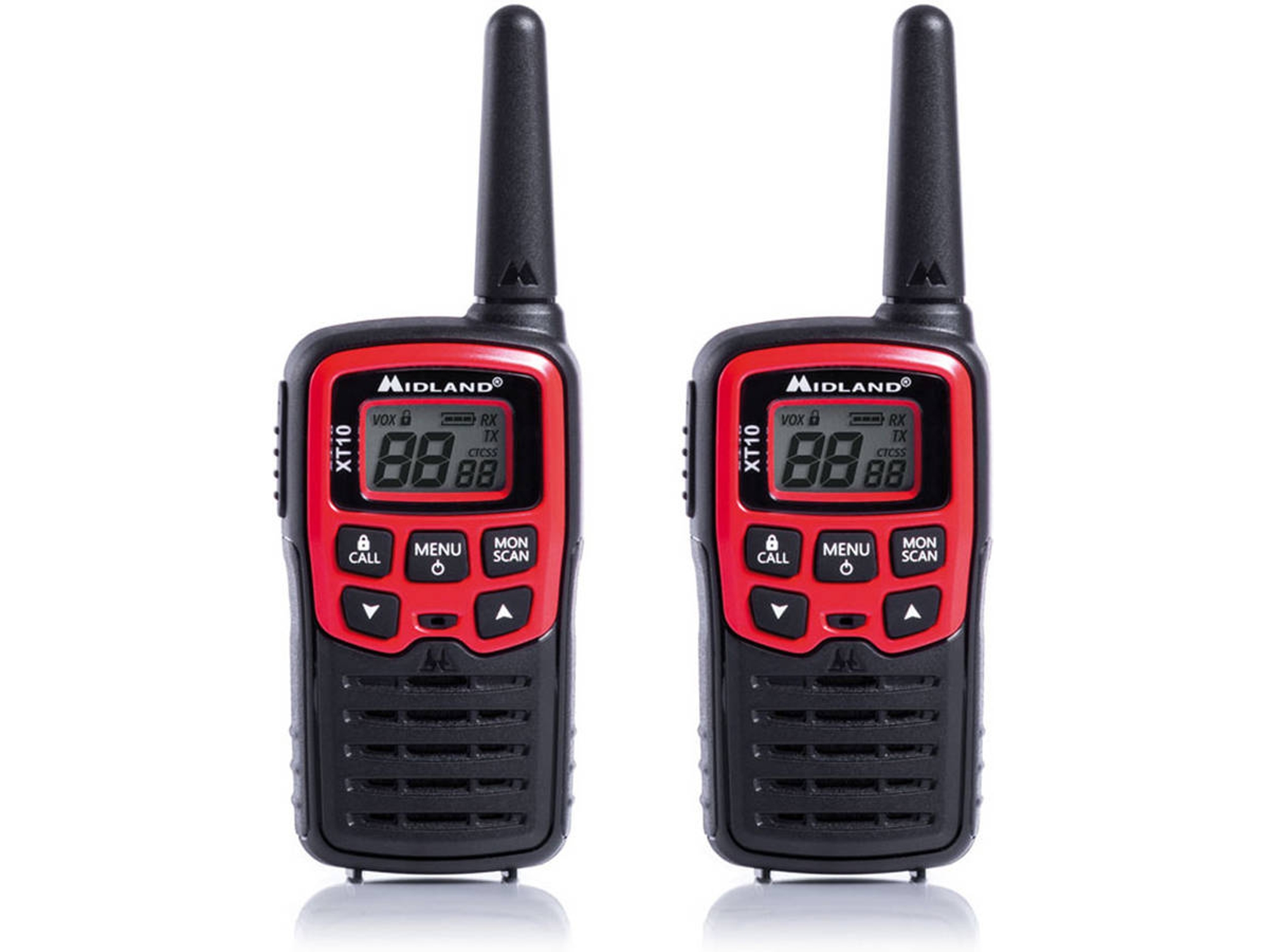 Walkie-talkie MIDLAND XT10 (16 Canales - 4 Km - Rojo)