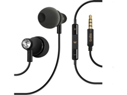 Auriculares con Cable SBS Diamond (In Ear - Micrófono - Negro)