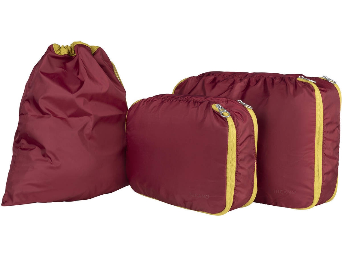 Juego de 2 Bolsas de Viaje TUCANO Piego Travel Set (Rojo)