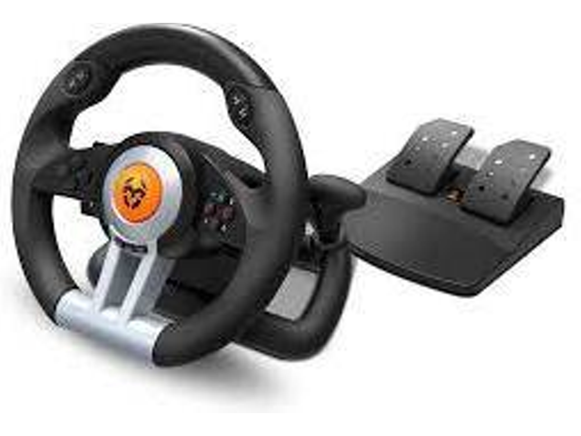 Volante + Pedales KROM K-Wheel (Multiplataforma - Negro)