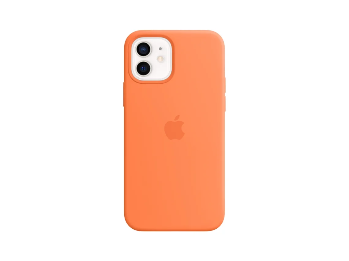 Funda MagSafe iPhone 12/ 12 Pro APPLE Silicona Naranja Kumquat