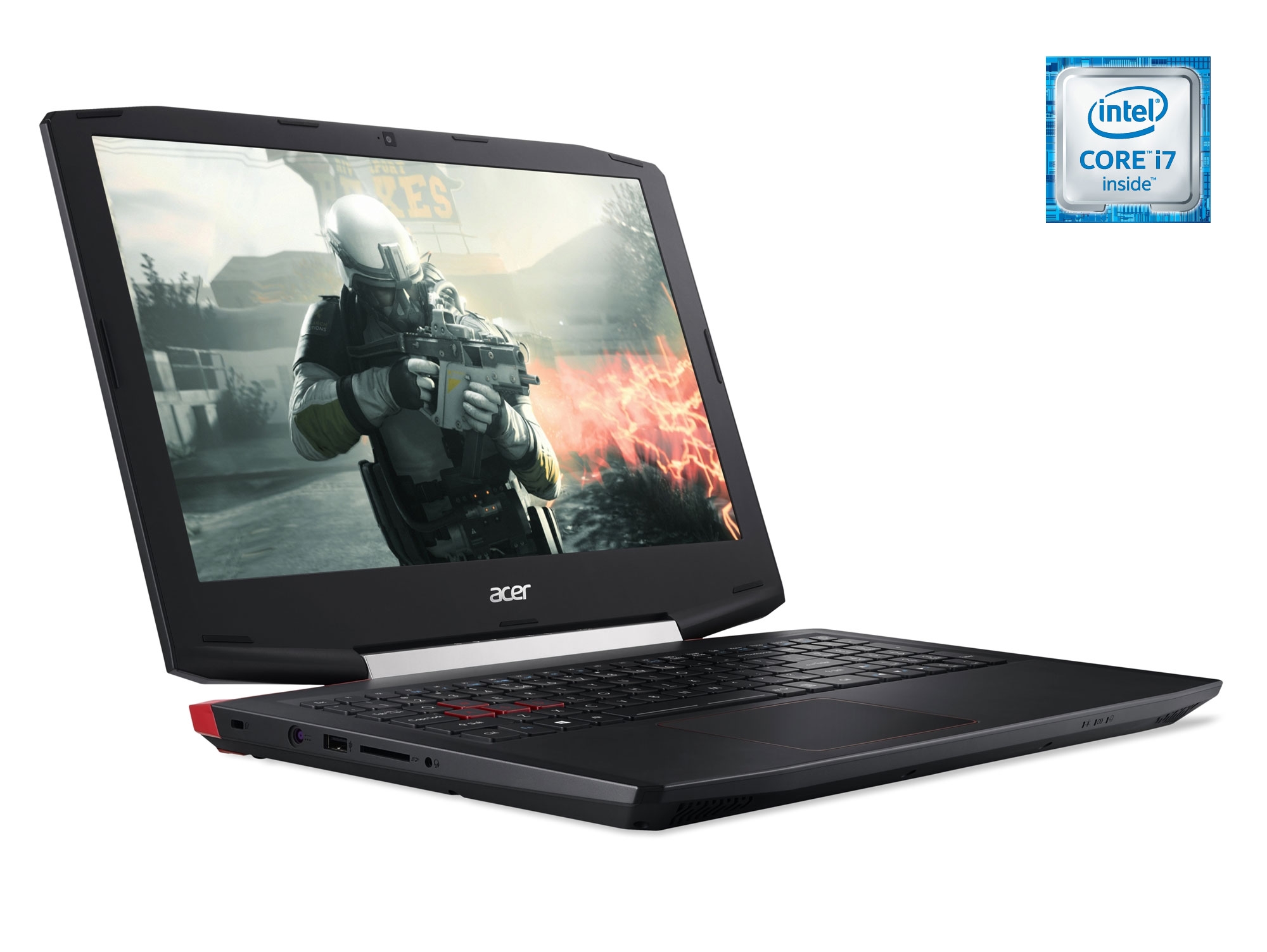 Portátil Gaming ACER Aspire V 15 VX5-591G-70AD (Intel Core i7-7700HQ - NVIDIA GeForce GTX 1050 - RAM: 8 GB - 1 TB HDD + 128 GB SSD - 15.6'')