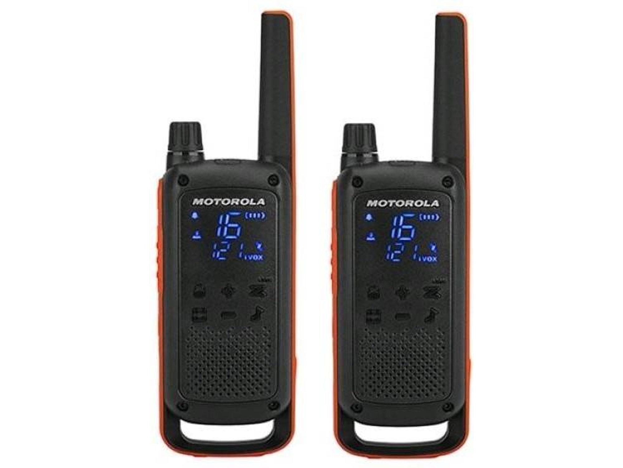 Walkie-talkie MOTOROLA T82 Duo (8 Canales - 10 Km - Hasta 18h de autonomía - Negro)