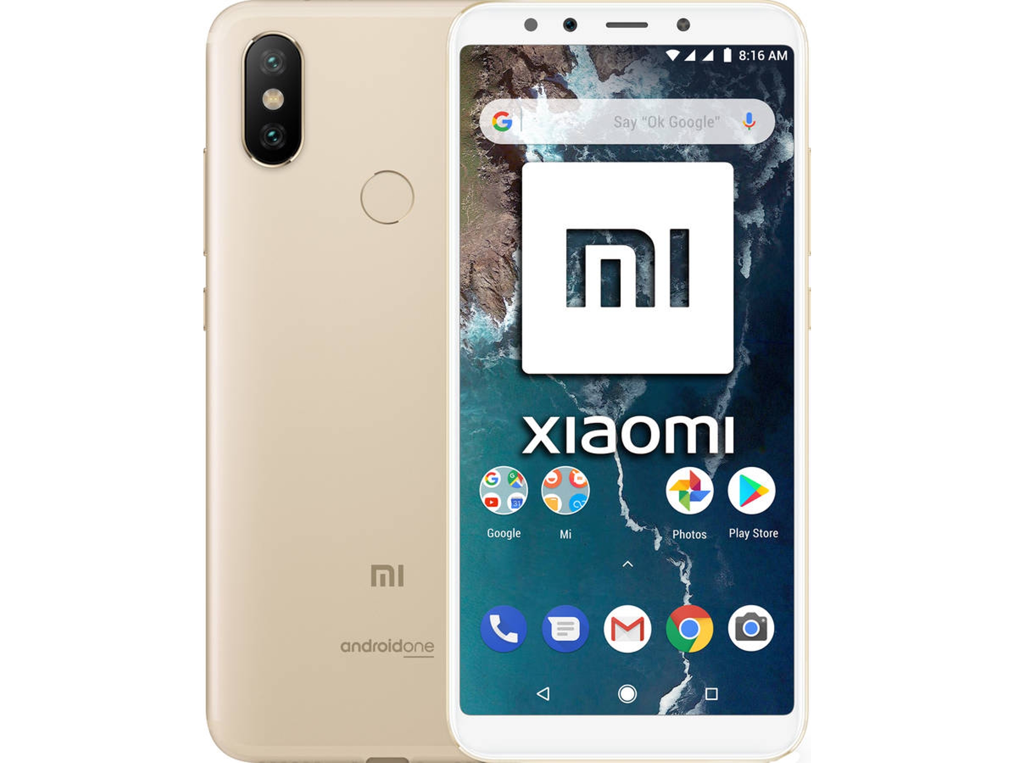 Smartphone XIAOMI MI A2 (5.9'' - 4 GB - 64 GB - Dorado)