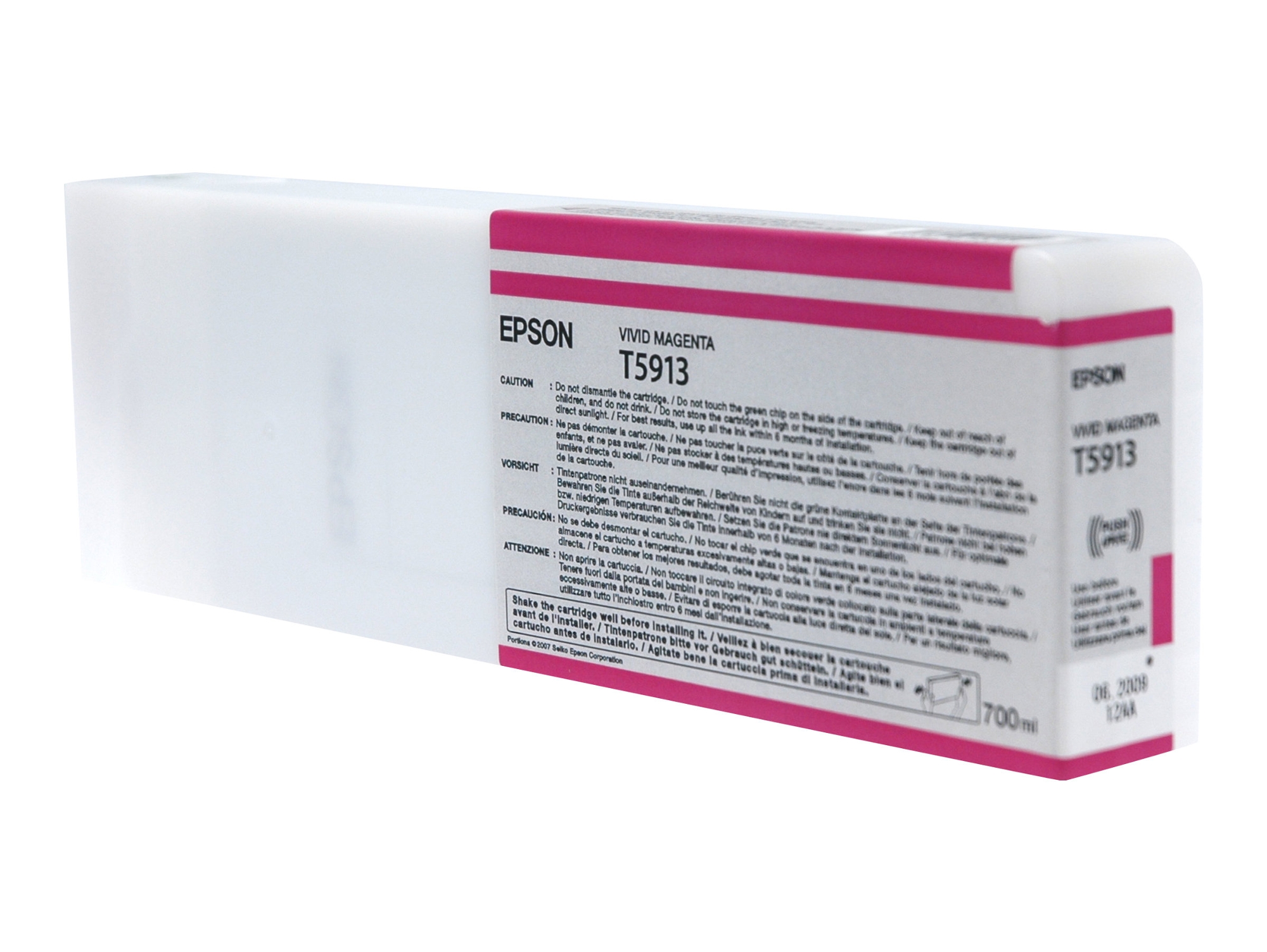 Cartucho de tinta original EPSON, T5913 7 ml, Magenta vivo, C13T591300