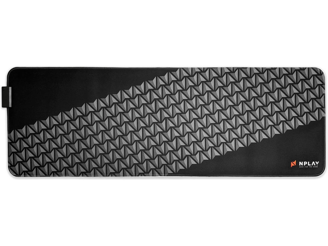 Alfombrilla Ratón Gaming NPLAY Glide XL 10.0 (RGB - Negro)