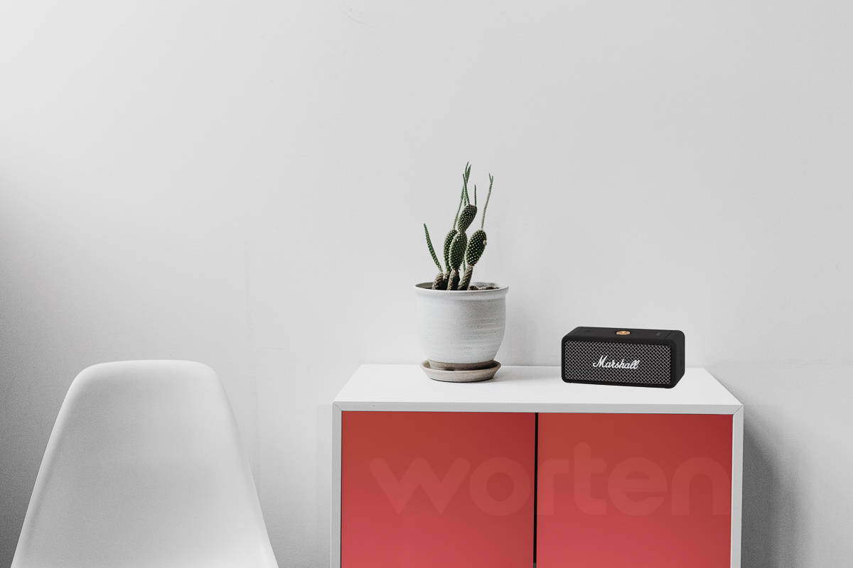 Altavoz Bluetooth MARSHALL Emberton (Negro - 20 W - Autonomía: Hasta 20 h - Alcance: Hasta 10 m)