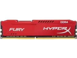 Memoria RAM DDR4 HYPERX Fury (1 x 16 GB - 2400 MHz - CL 15 - Rojo)