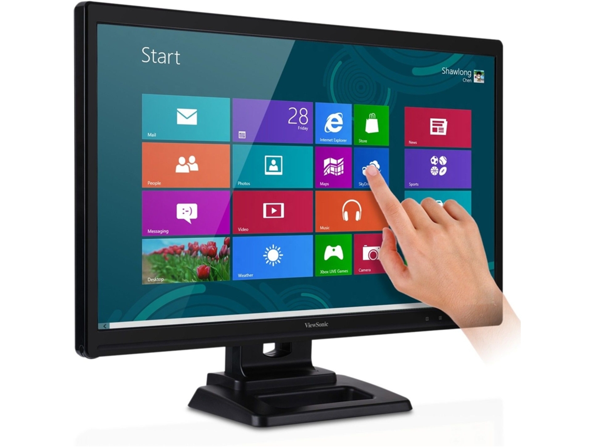 Monitor Táctil VIEWSONIC TD2420 (24'' - Full HD - LED)