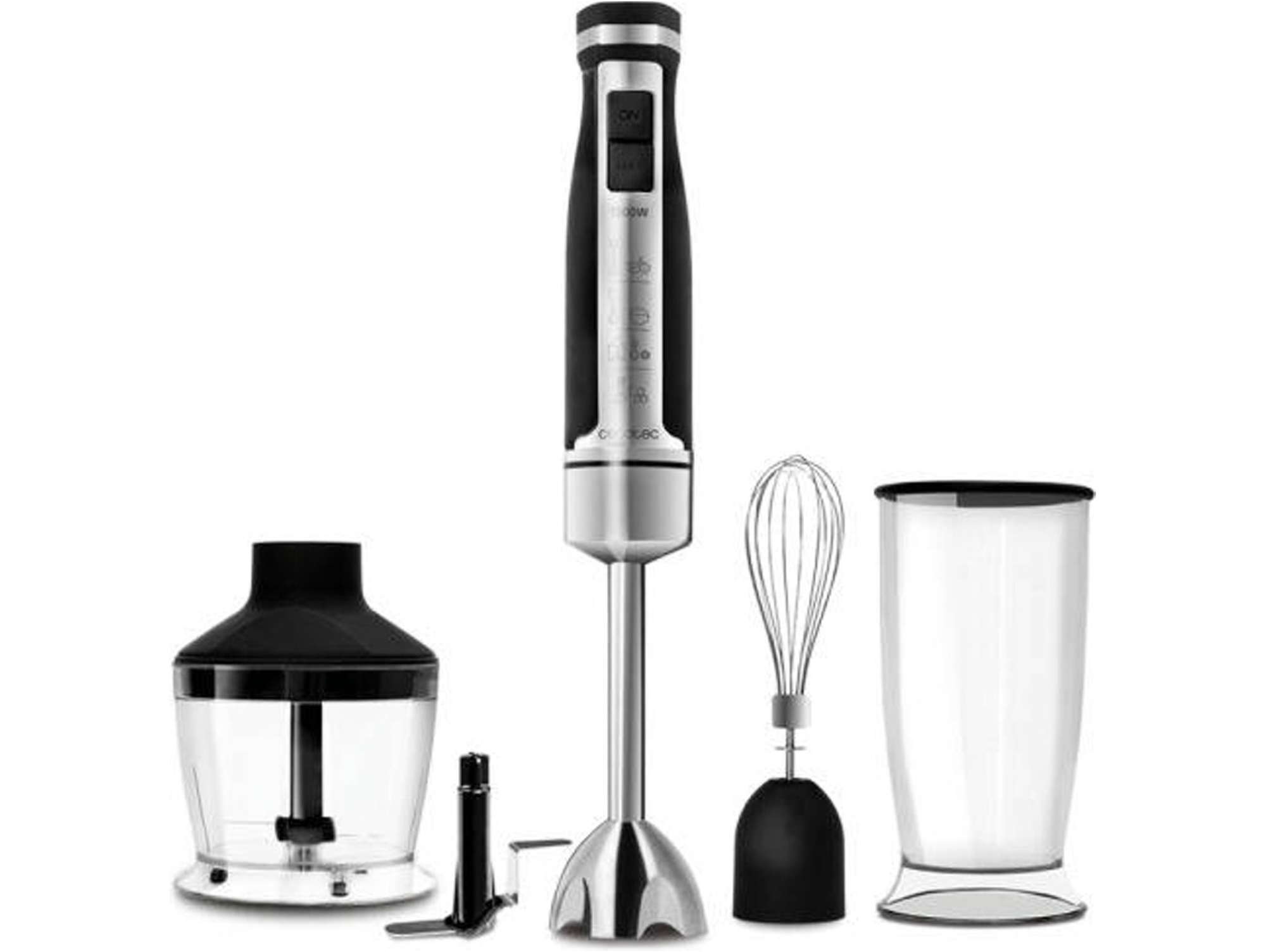 Batidora de Mano + Accesorios CECOTEC PoWergear 1500 Pro (1500 W - Inox)
