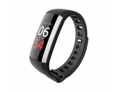 Pulsera de actividad LEOTEC Fitness Color Health (Bluetooth - Hasta 5-7 días de autonomía - Resistente al agua - Negro)
